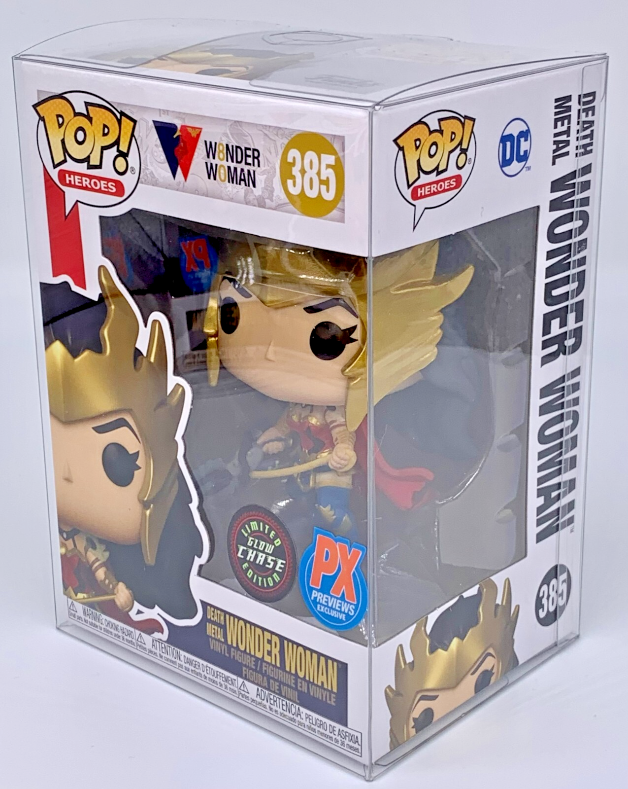 Death Metal Wonder Woman Pop #385 Chase Glow PX Exclusives - Protector 2021/2022