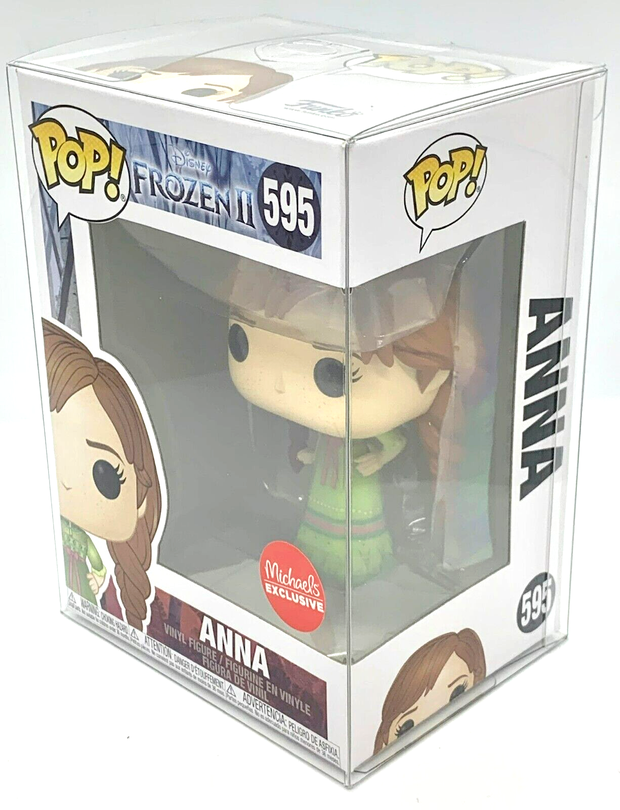 Anna Pop #595 Disney Frozen II Funko 2019 Vaulted Michaels Exclusive Protector