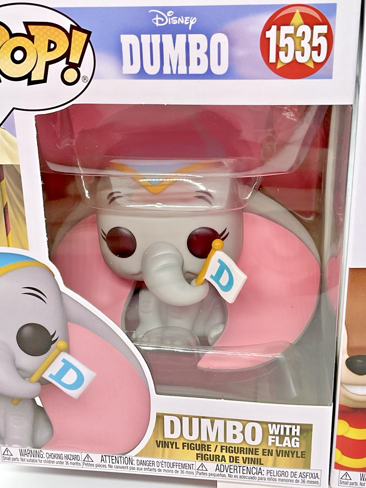 Dumbo Funko Pop Set Dumbo with Flag Pop #1535 & Timothy Q Mouse Pop #1536 Funko