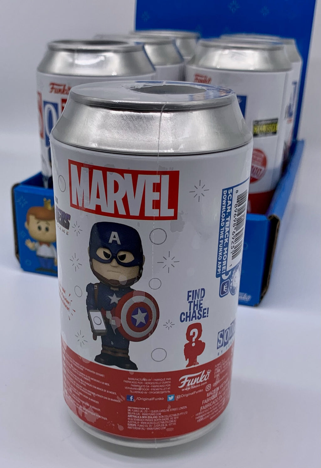 Captain America Funko Vinyl Soda Figure 2023 EE Excl Limited Chance of Chase
