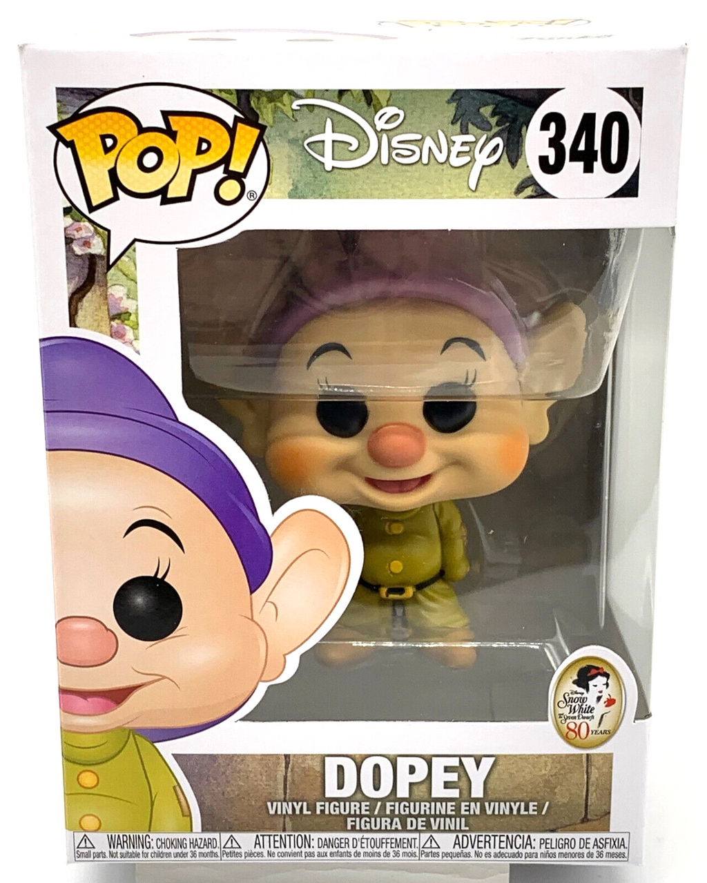 Snow White and the Seven Dwarfs Dopey Pop #340 Funko 2022
