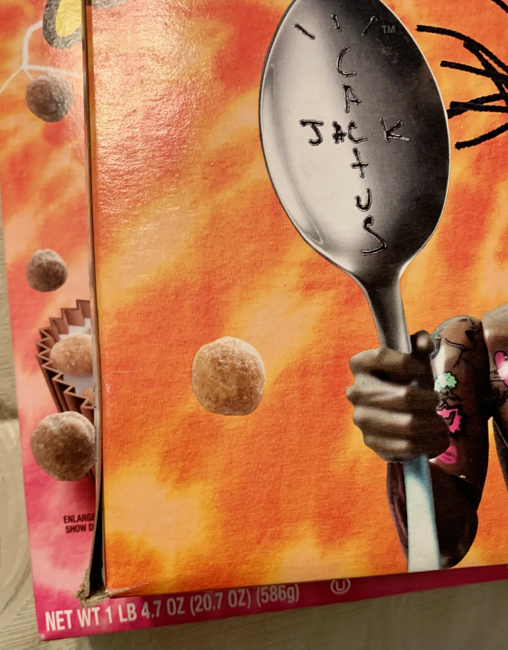 Travis Scott's Reese's Puffs Cereal Family Size Special Edition 1 Box 
