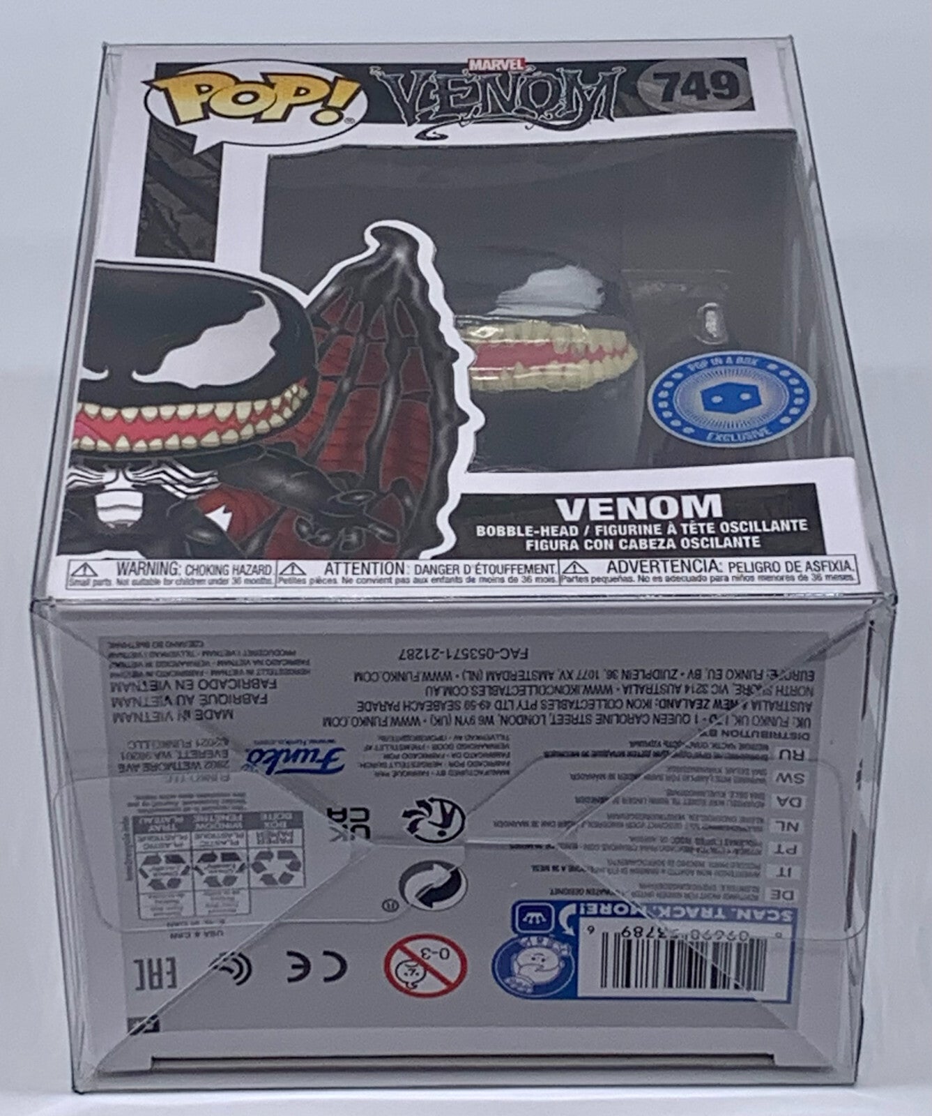 Venom Pop #749 Marvel Venom Funko PIB Exclusive in Pop Protector 2020