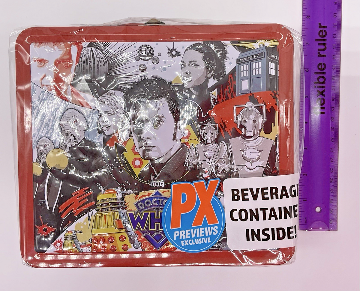 Doctor Who PX Exclusives Metal Lunch Box with Beverage Container BBC Tin Titans
