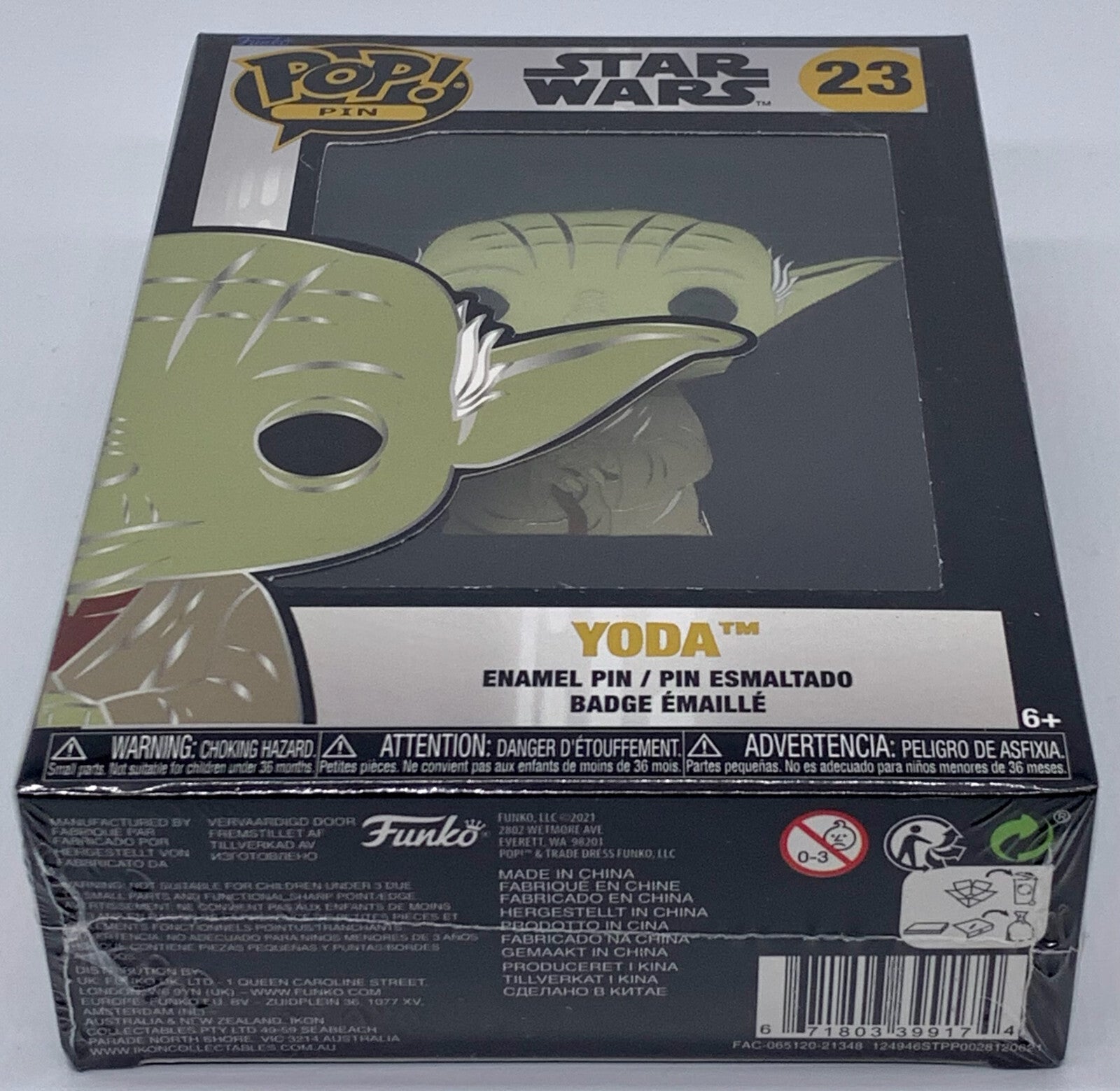 Star Wars Yoda Funko Pop Pin #23 Star Wars 2021