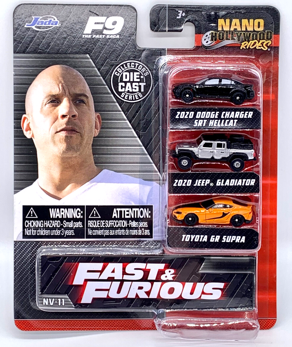 Nano Hollywood Rides Fast & Furious F9 The Fast Saga 3 piece Die Cast Set