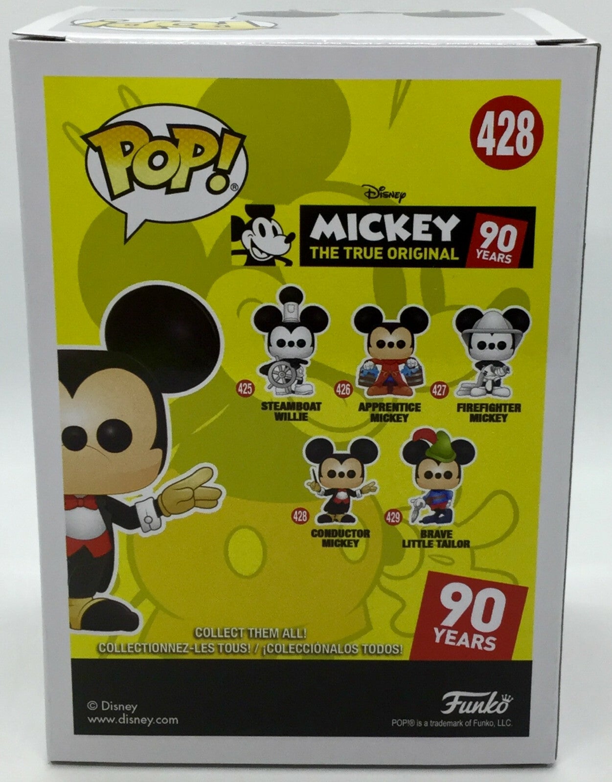 Conductor Mickey Pop #428 Funko Mickey The True Original 90 Years Disney