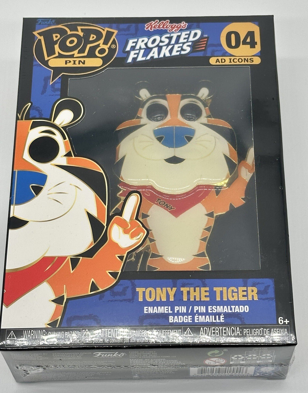 Tony the Tiger Funko Pop Pin #04 Funko Ad Icons Kellogg’s Frosted Flakes 2023