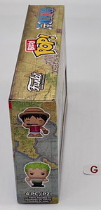 One Piece Funko Bitty Pops 4 Pack 2025 Includes One Bitty Pop Shelf (G)
