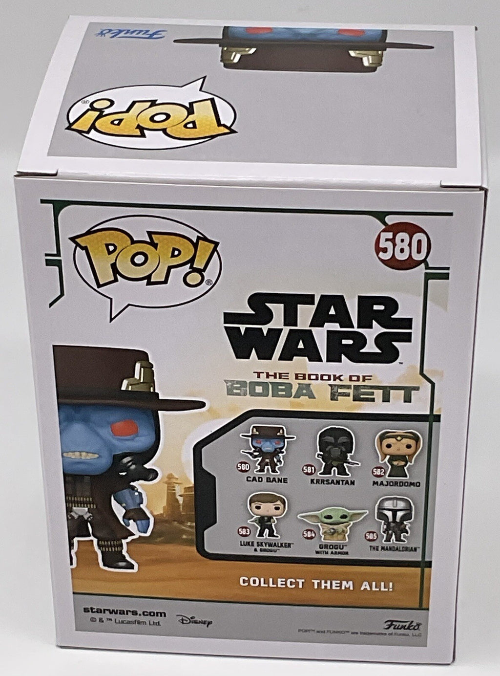 Cad Bane Pop #580 Star Wars Book of Boba Fett Funko Pop 2022