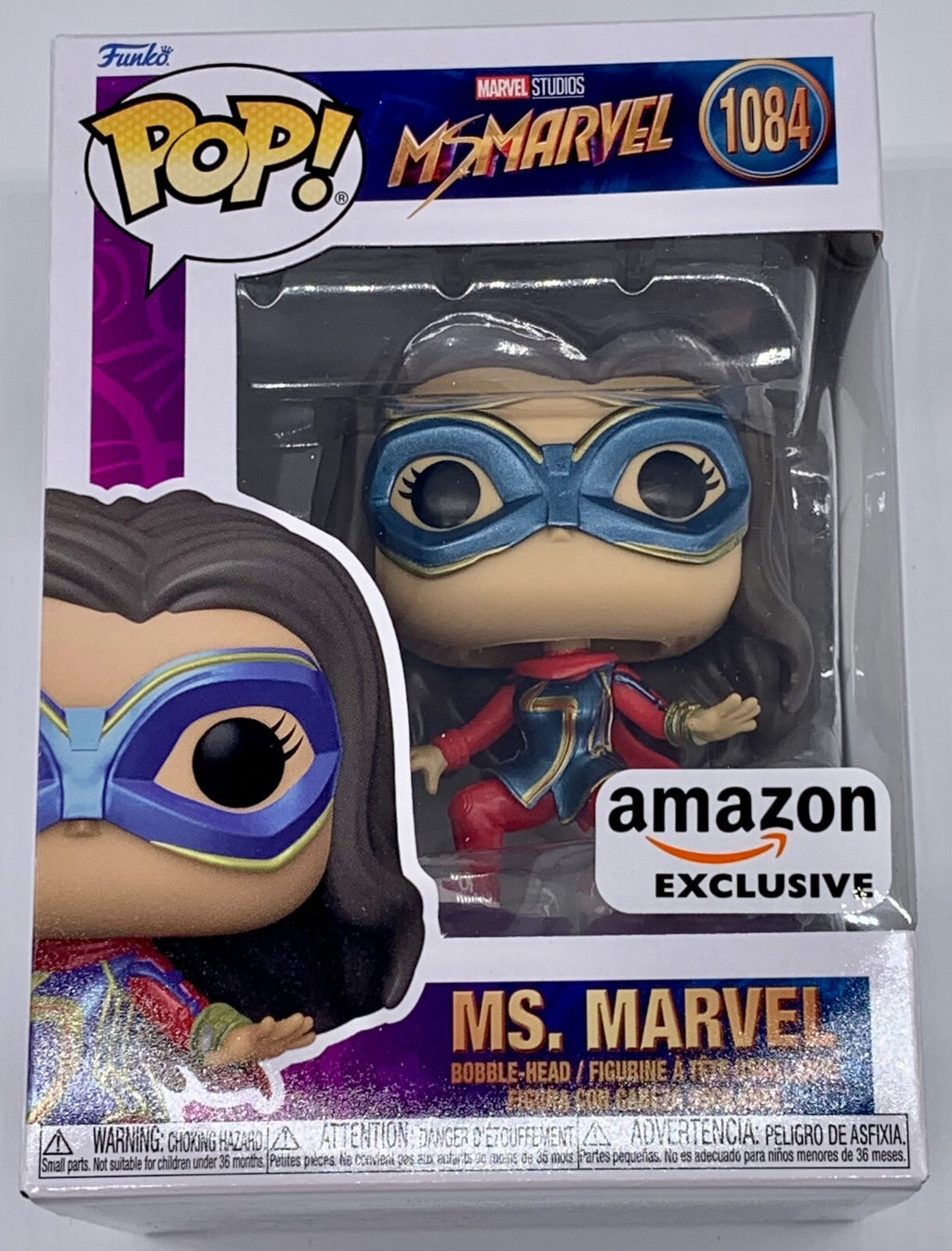 Ms. Marvel Pop #1084 Marvel Ms. Marvel Amazon Exclusive Funko 2022