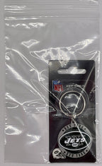 NFL New York Jets Key Chain Metal - NFL Logo Key Chain New York Jets