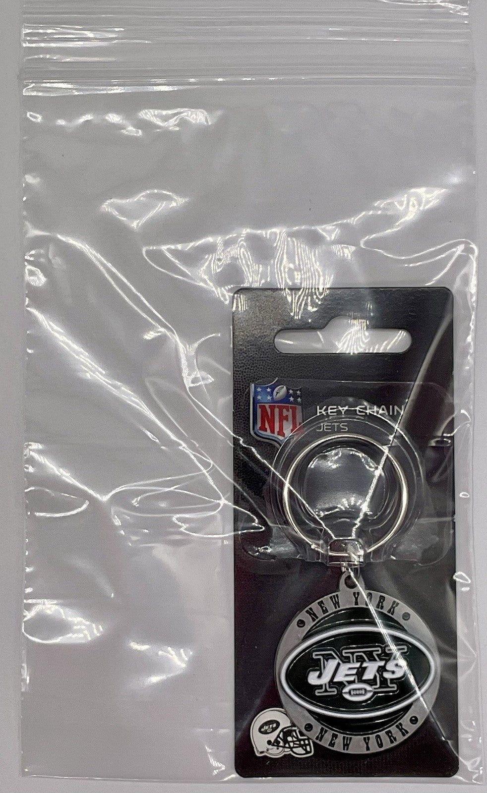 NFL New York Jets Key Chain Metal - NFL Logo Key Chain New York Jets