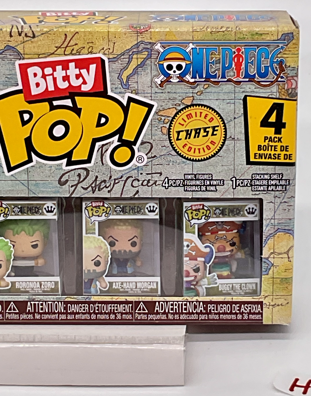 One Piece Funko Bitty Pops 4 Pack 2025 Includes One Bitty Pop Shelf (H)