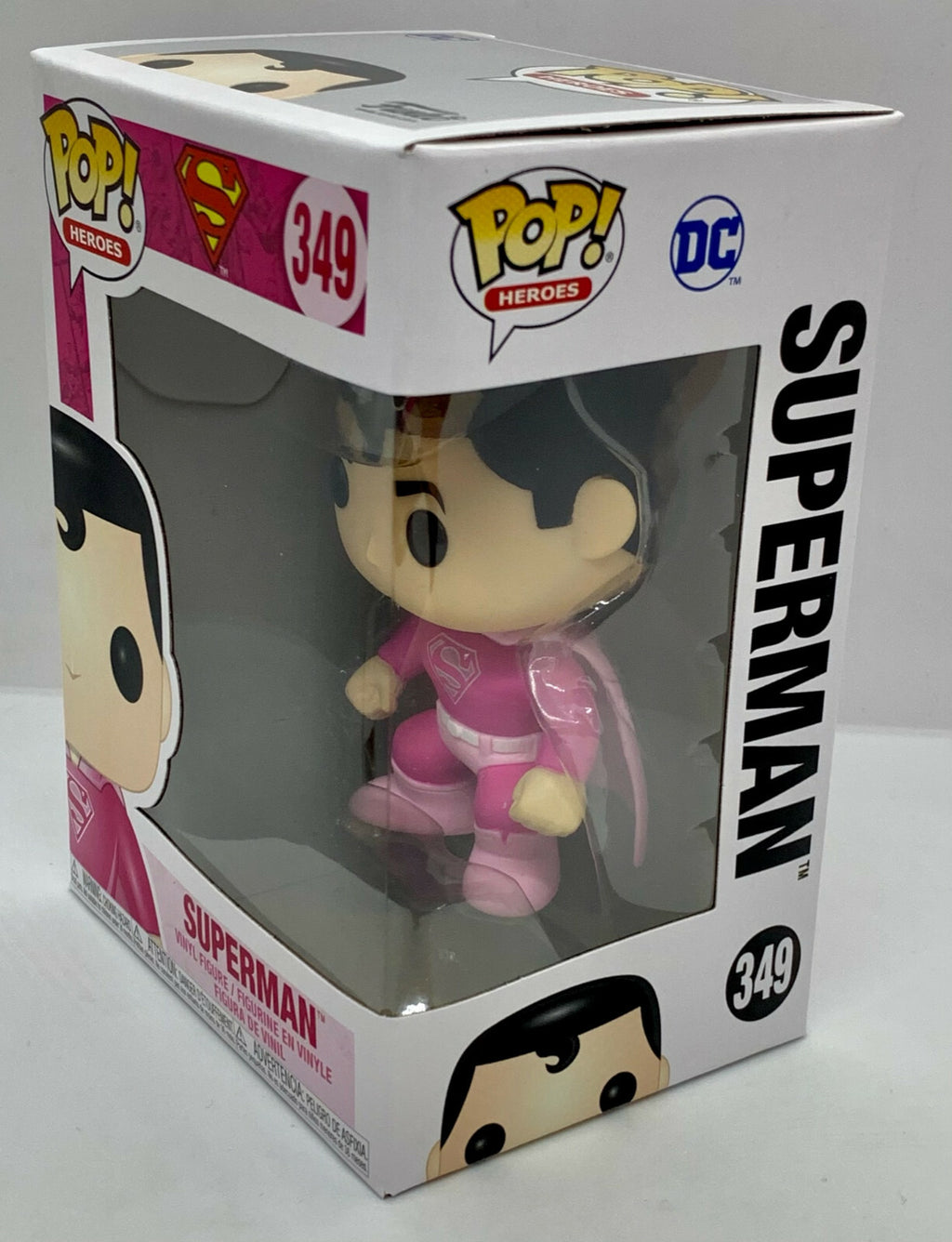 Superman Pop #349 DC Funko Pop Heroes 2020 Breast Cancer Awareness 