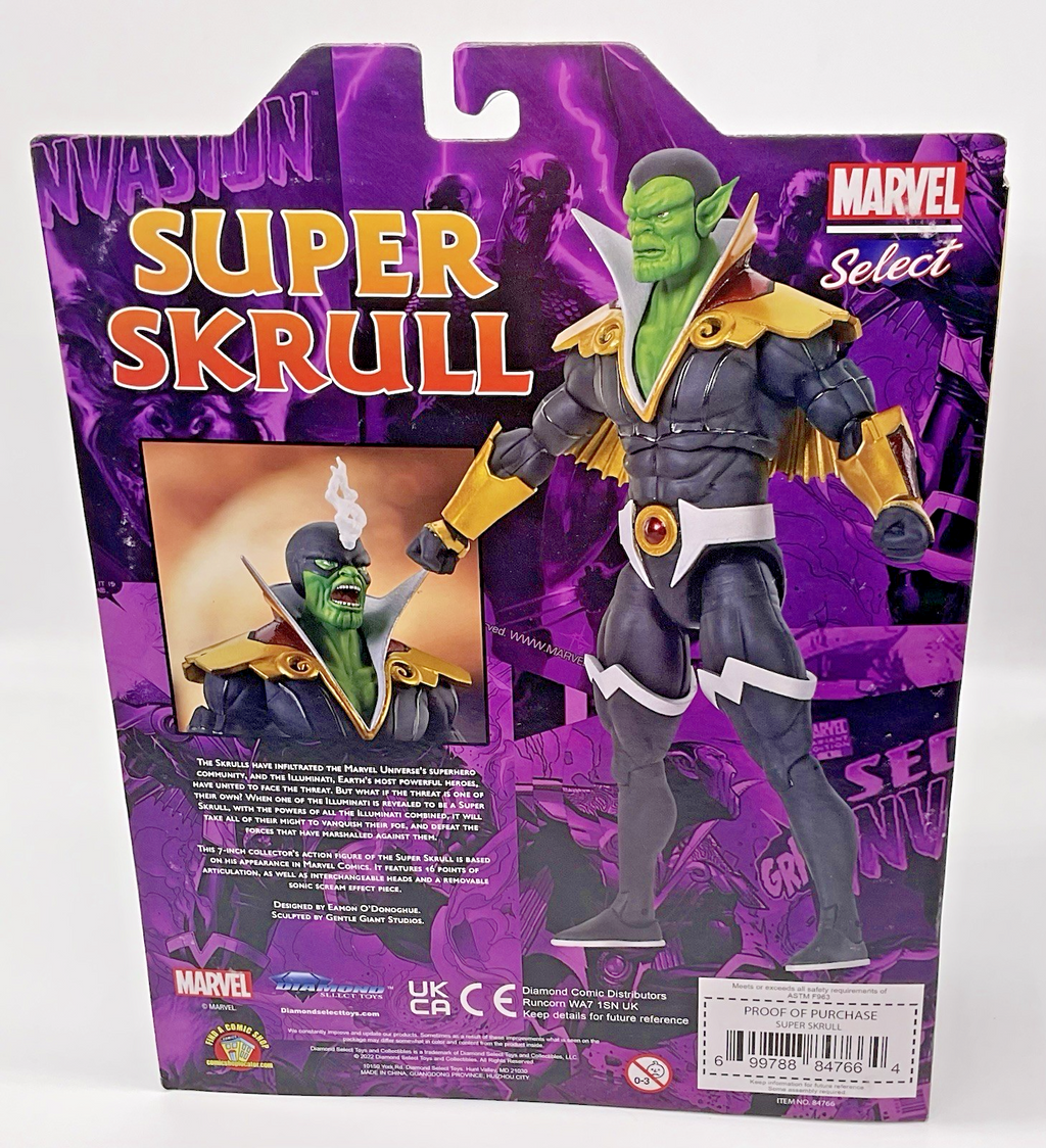 Marvel Select Super Skrull Action Figure with Accessories Diamond Select Toys 7"