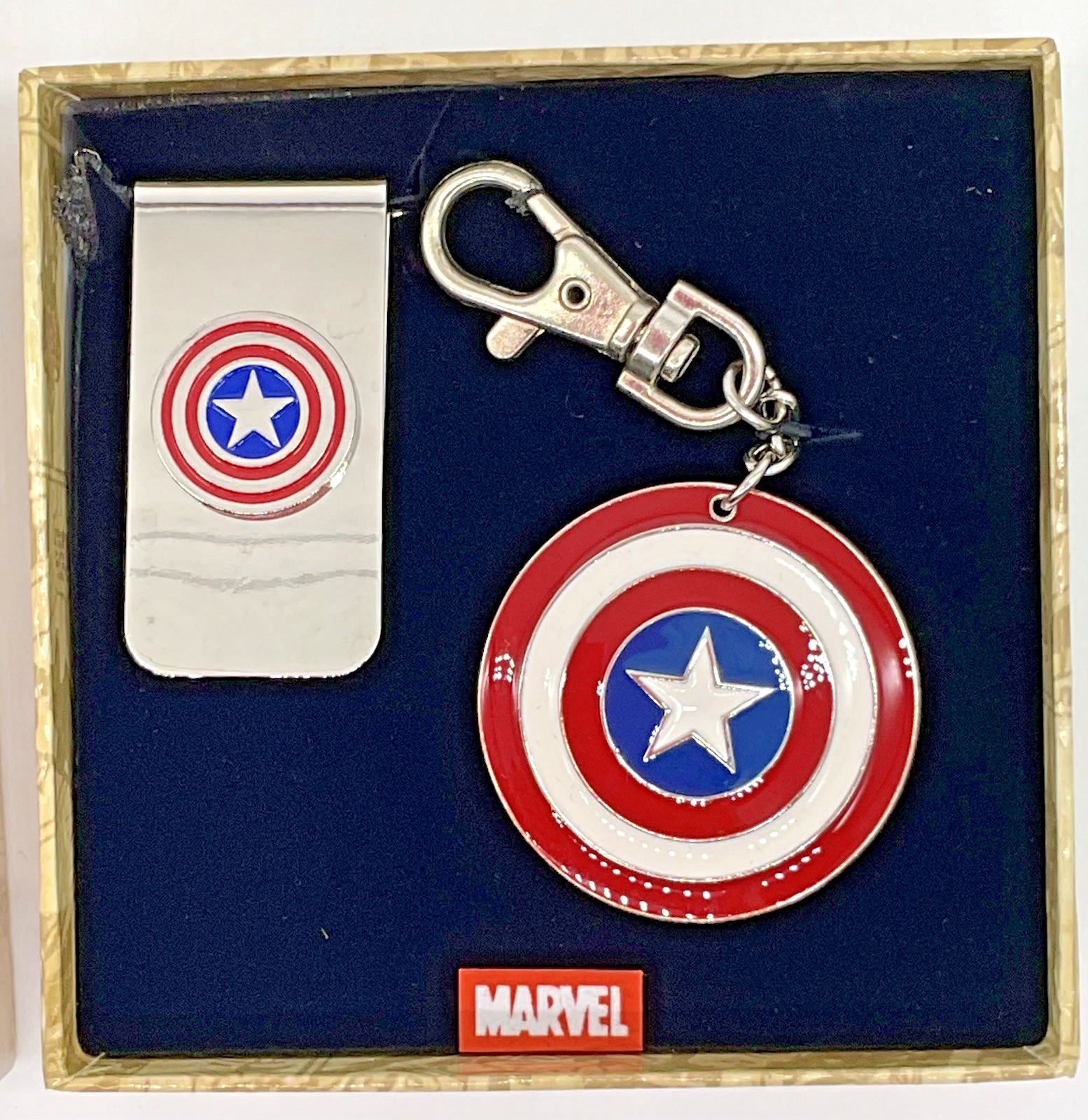 Captain America Money Clip and Key Chain Clip Marvel Comics Captain America
