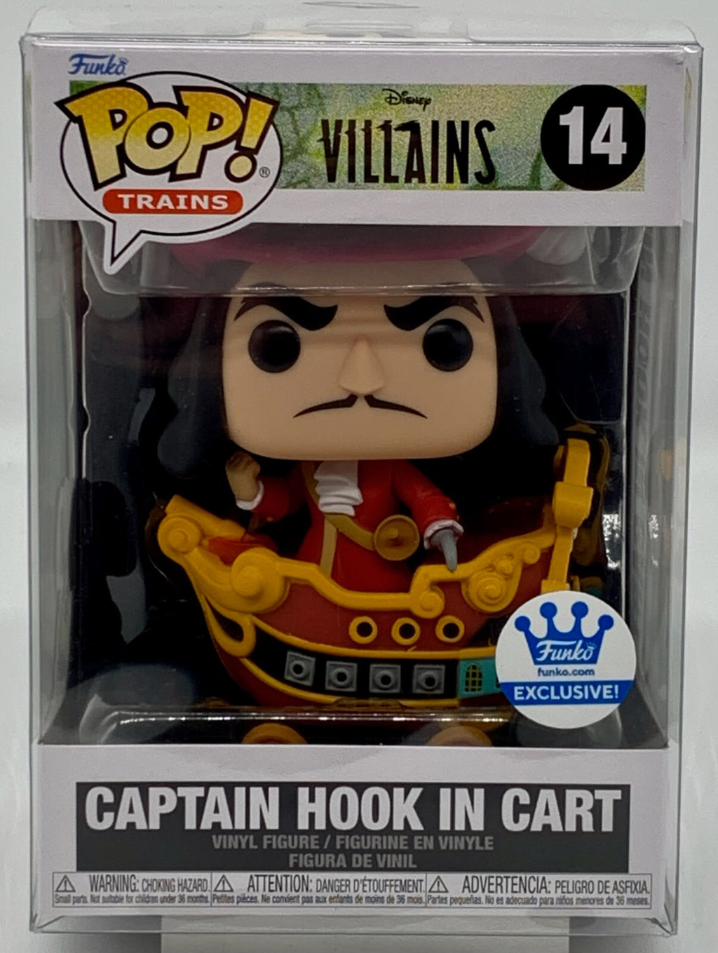 Captain Hook in Cart Pop #14 Disney Villains Funko Exclusive Pop 2022 Protector