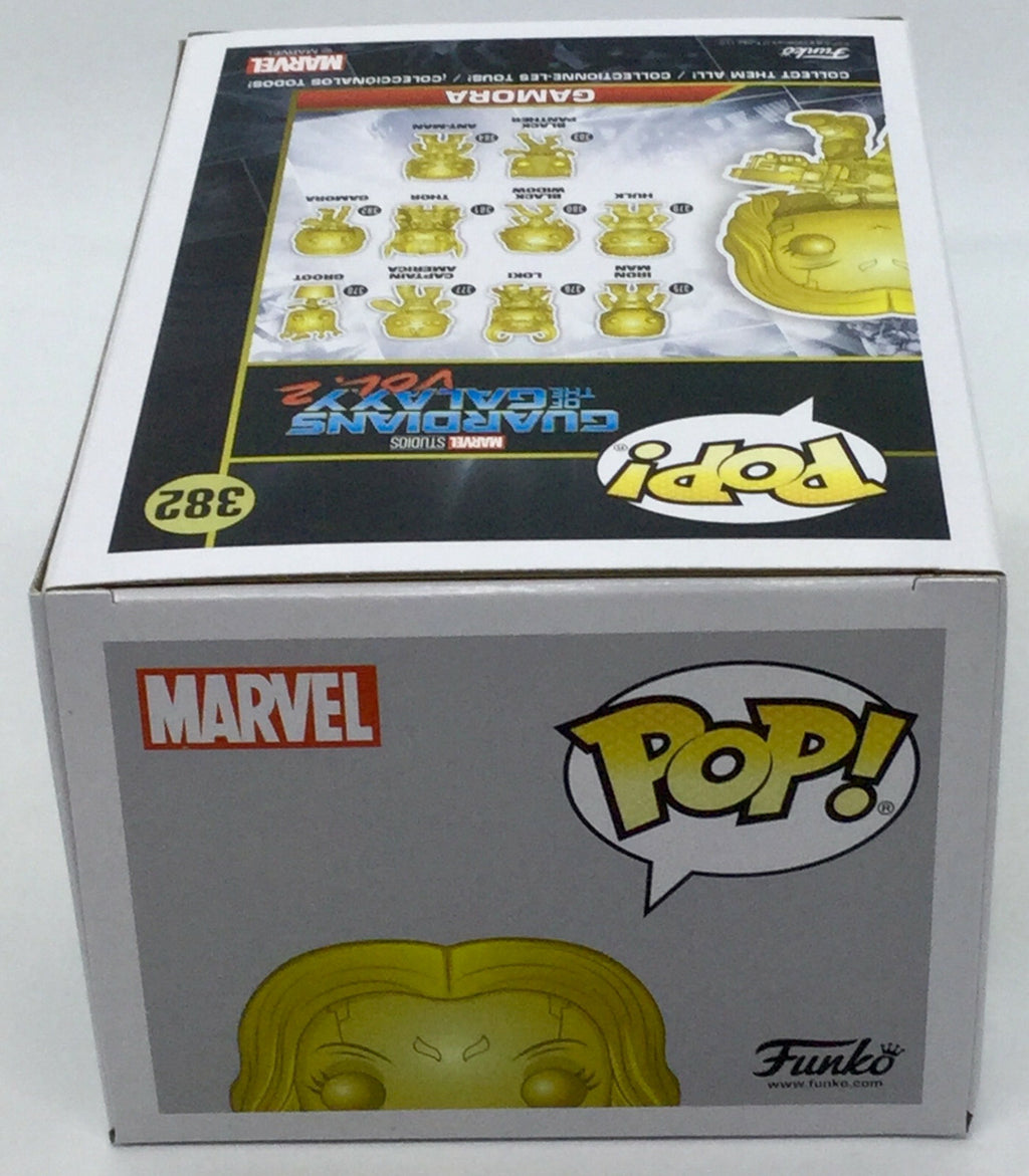 Gamora #382 Gold Chrome Marvel Studio's 10th  Funko Pop 2018 minor damage SEE