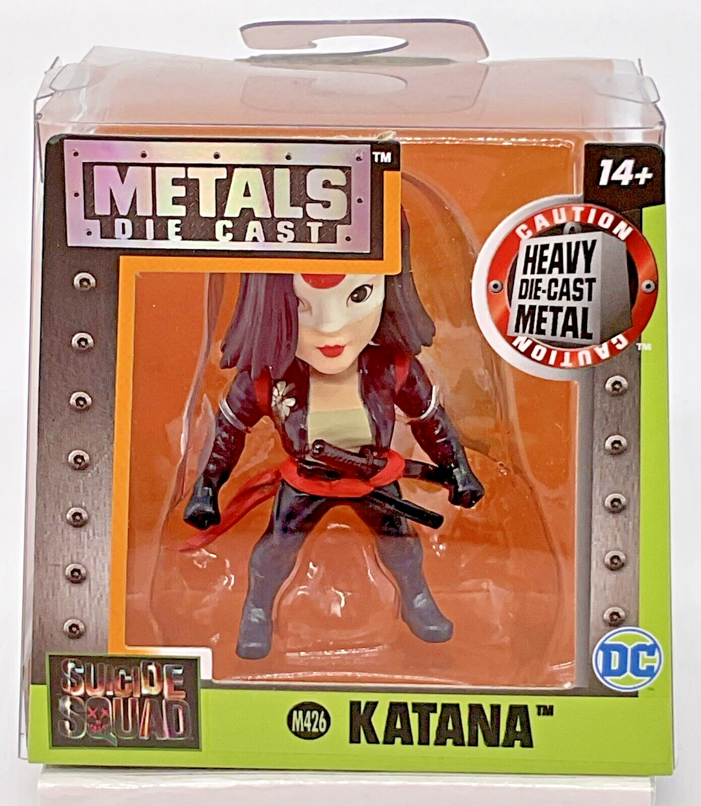 Katana Suicide Squad Metals Die Cast Figure 2 1/2in Jada Toys Heavy Die Cast Met