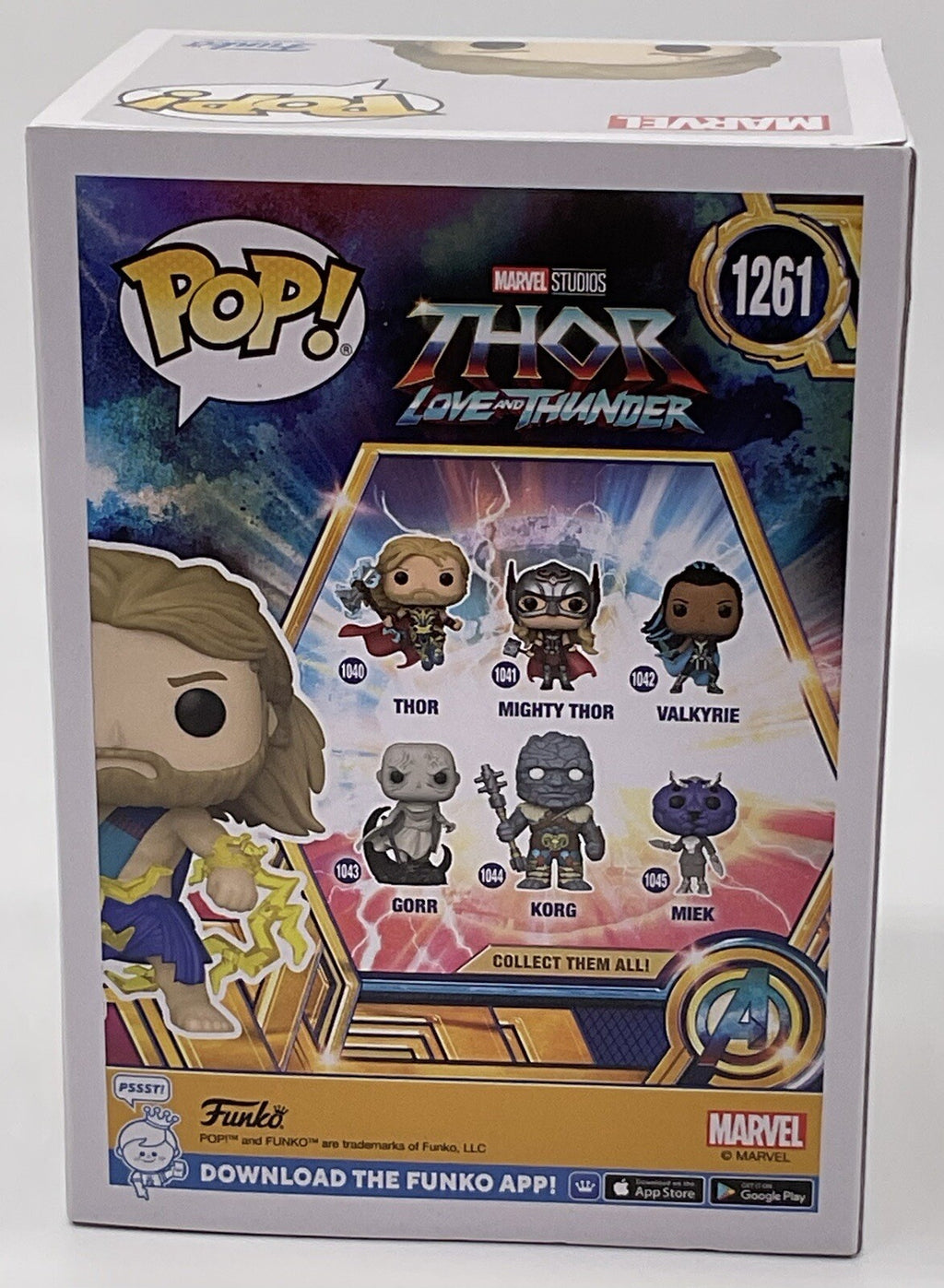 Thor Pop #1261 Thor Love + Thunder Funko 2023 SDCC Exclusive with Protector