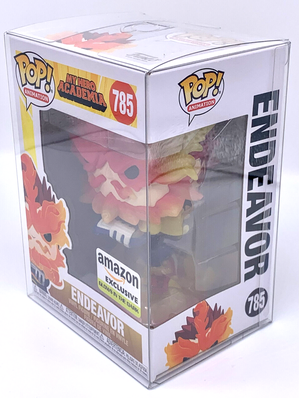 Endeavor Pop #785 My Hero Academia Glows Amazon Exclusive Funko 2020 + Protector