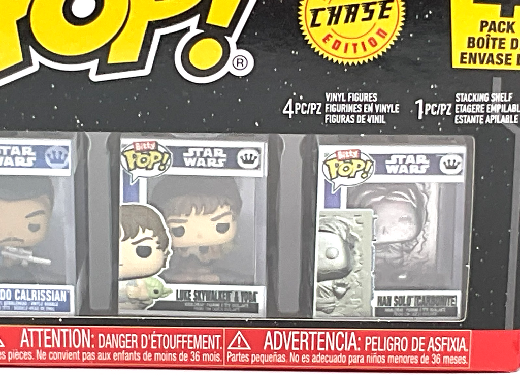 Star Wars Funko Bitty Pop 4-Pack with Stackable Shelf 2025 (A)