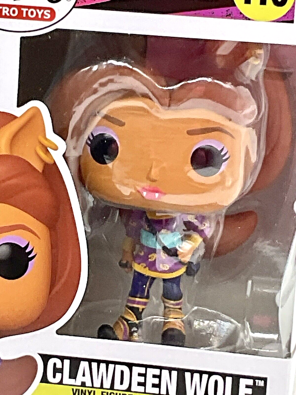 Clawdeen Wolf Pop #116 Monster High Funko Pop Retro Toys 2023 with Protector 