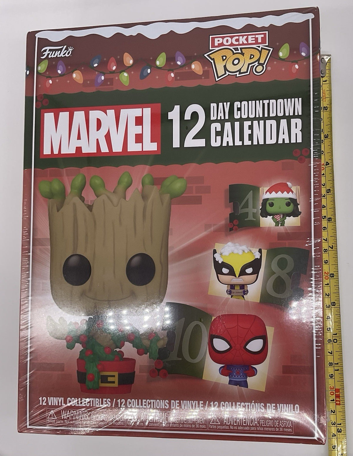 Marvel 12 Day Count Down Calendar Funko Pocket Pop 2024 Advent Calendar 