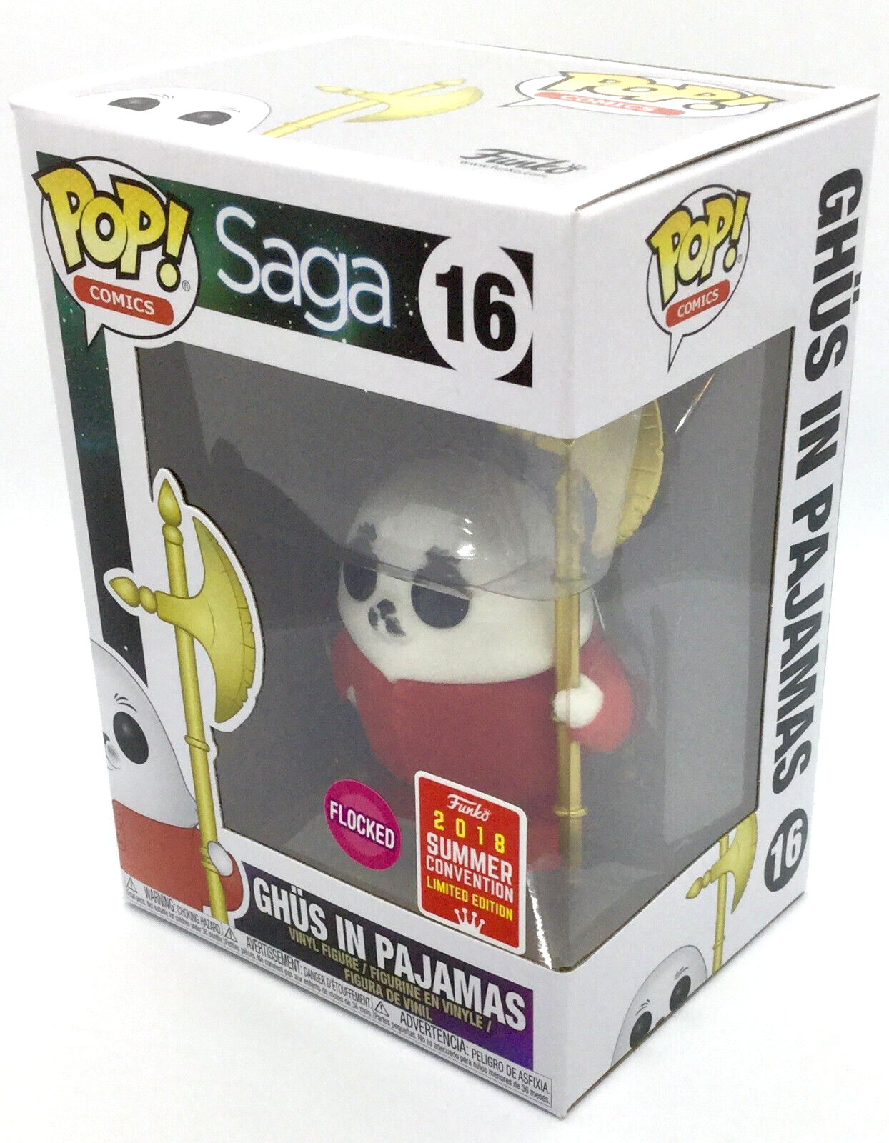 Ghus in Pajamas Pop #16 Saga Flocked 2018 SDCC Exclusive Limited in Protector