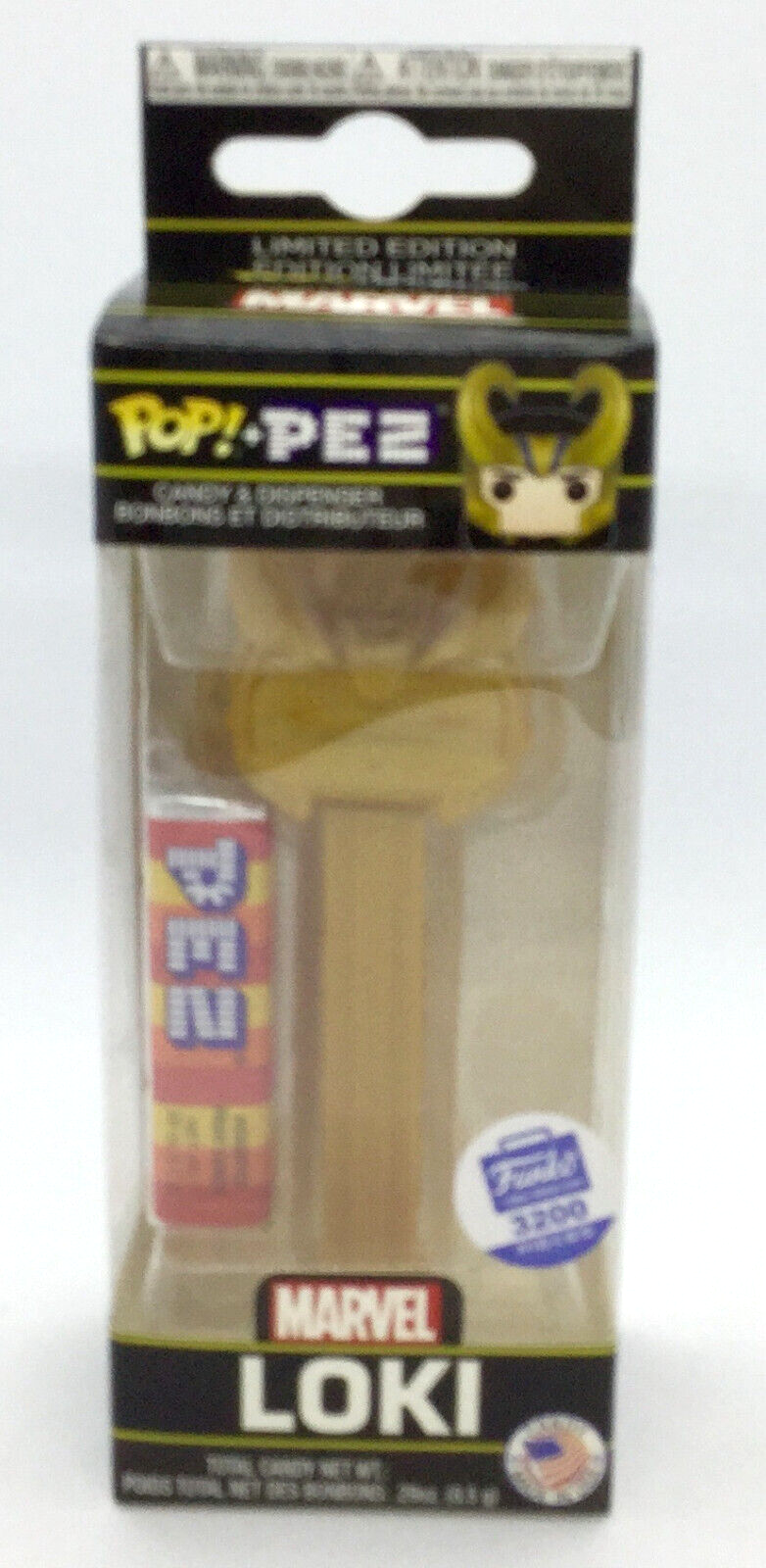 Loki Marvel Gold Funko Pop Pez Funko Exclusive 2018 Limited Edition of 3200