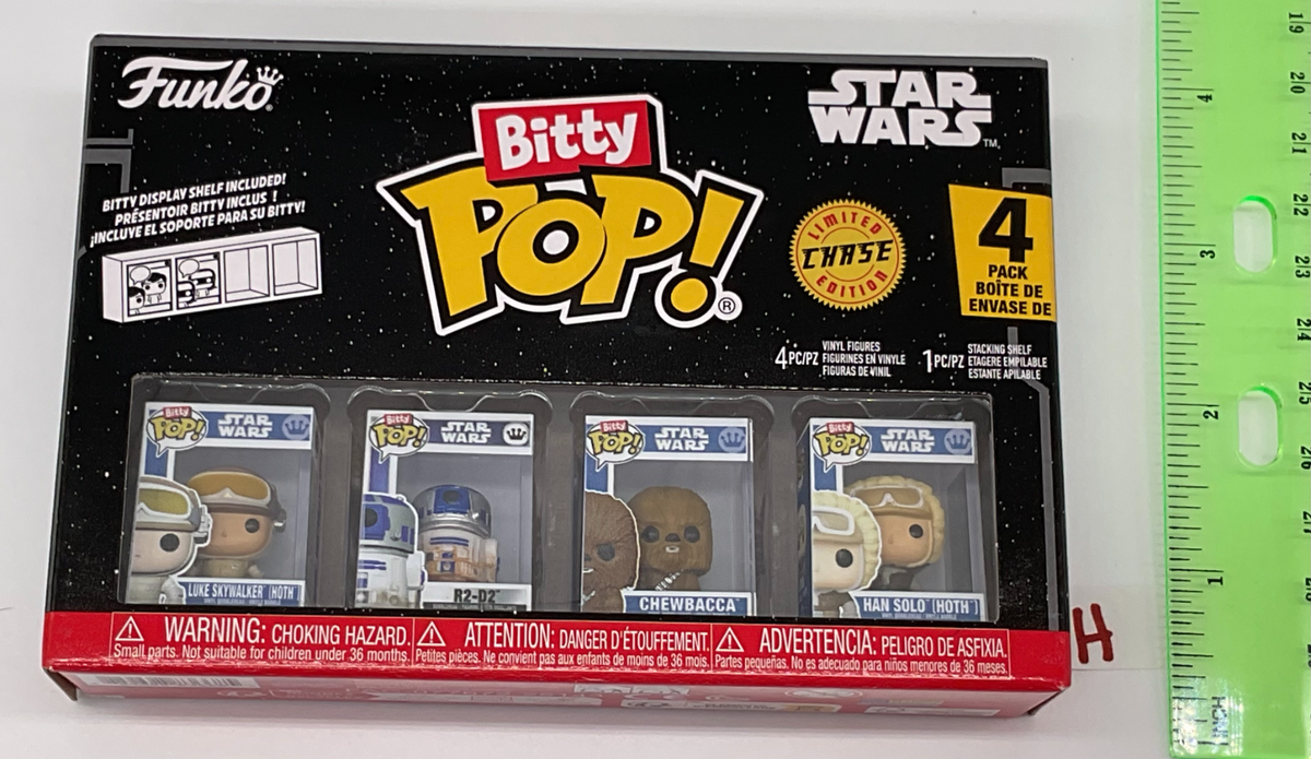 Star Wars Funko Bitty Pop 4-Pack with Stackable Shelf 2025 (H)