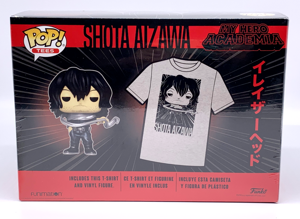 Shota Aizawa Pop #375 w/Short Sleeve T-Shirt Funko 2022 My Hero Academia XLarge