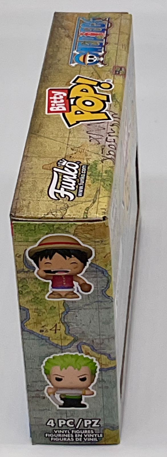 One Piece Funko Bitty Pops 4 Pack 2025 Includes One Bitty Pop Shelf (H)