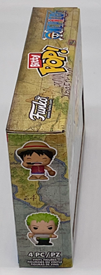 One Piece Funko Bitty Pops 4 Pack 2025 Includes One Bitty Pop Shelf (H)