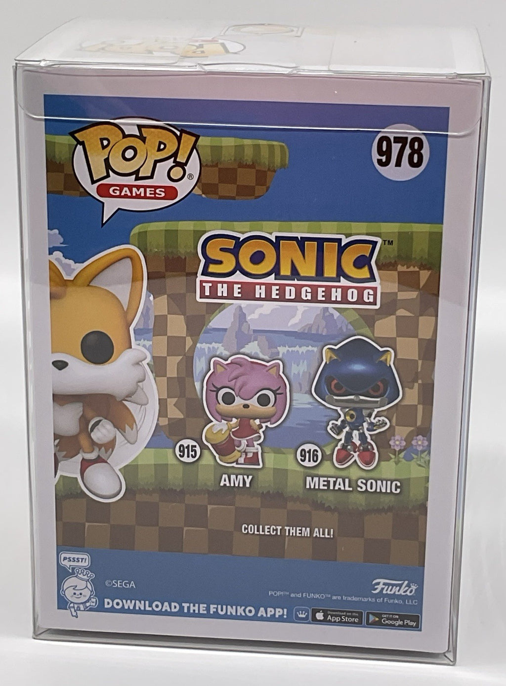 Tails Pop #978 Sonic the Hedgehog Funko Specialty Series 2025 with Pop Protector