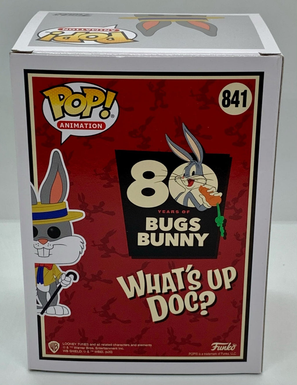 Bugs Bunny Show Outfit Pop #841 Looney Tunes 80th Anniversary Funko Pop 2020