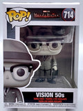 Vision 50's Black & White Pop #714 Funko Wanda Vision Marvel Minor Box Damage