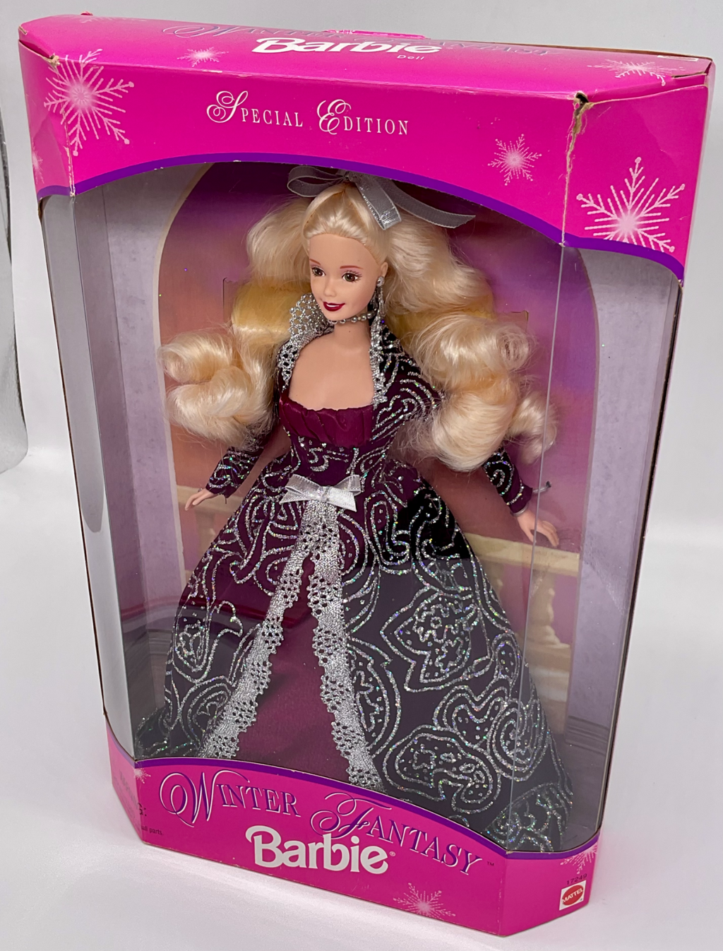 Barbie Doll Winter Fantasy 1996 Mattel Special Edition NIB Box has Minor Damage