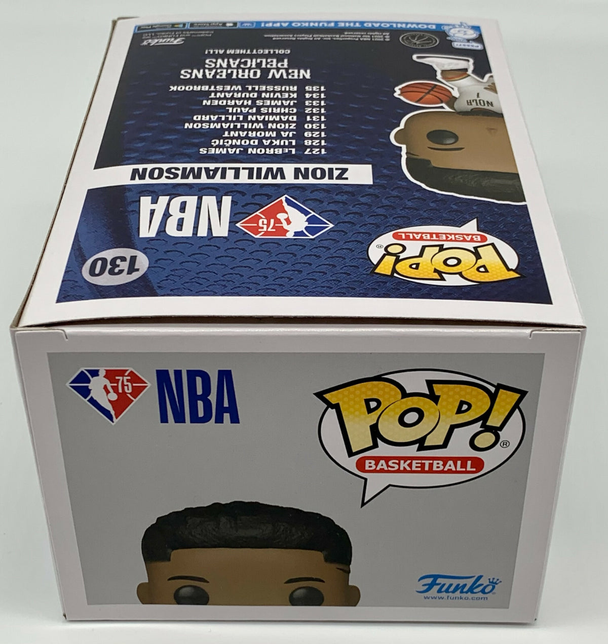 Zion Williamson Pop #130 NBA Funko Pop Basketball New Orleans Pelicans 2021