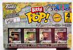 One Piece Funko Bitty Pops 4 Pack 2025 Includes One Bitty Pop Shelf (H)
