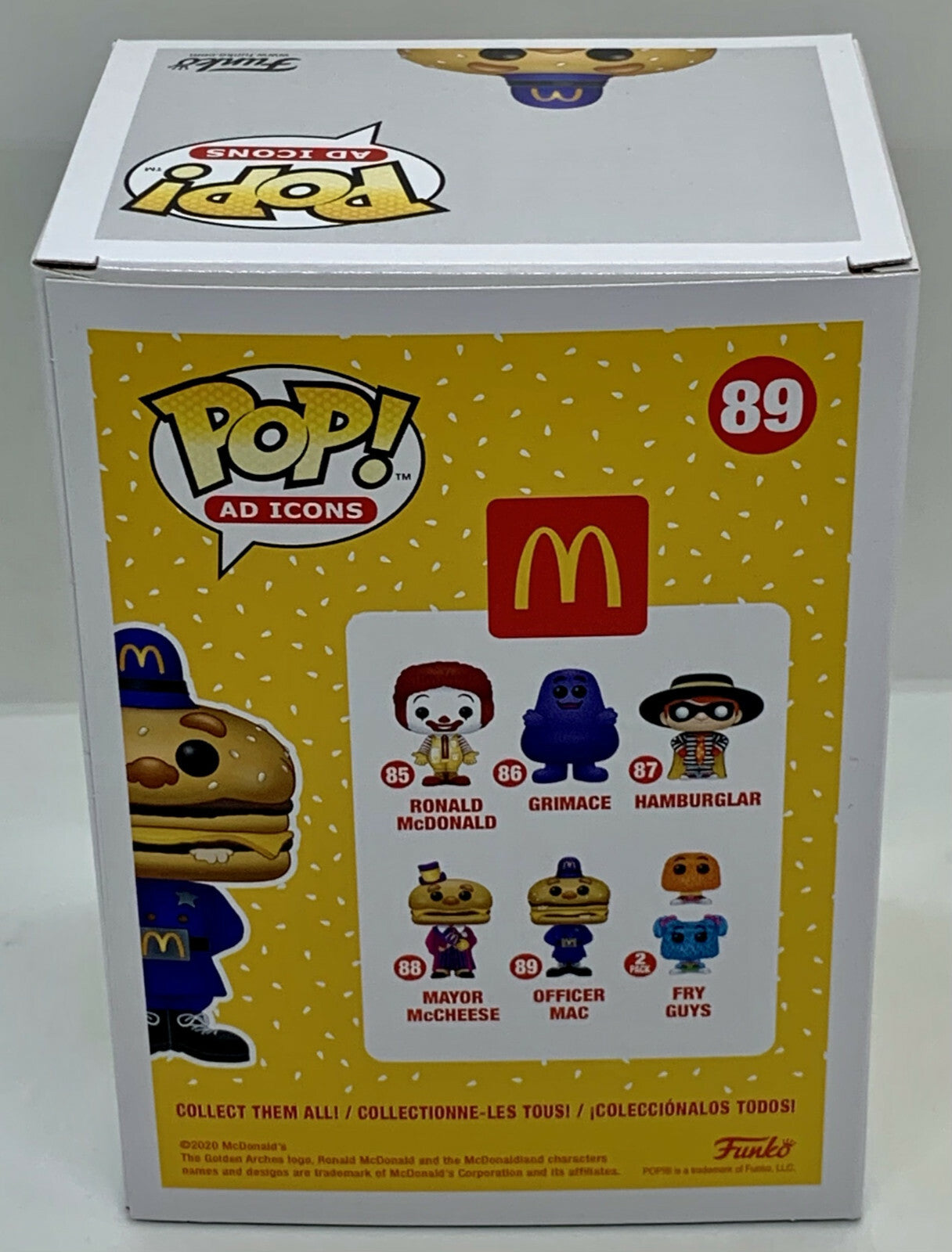 Officer Mac Pop #89 McDonald's Funko Pop Ad Icons 2020