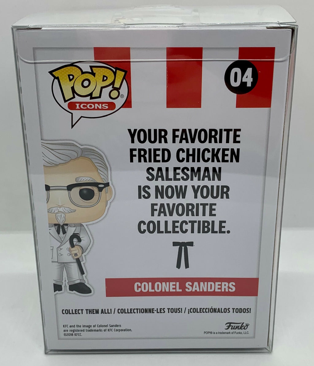 Colonel Sanders Pop #04 KFC with Cane Funko Pop Icons Exclusive with Protector