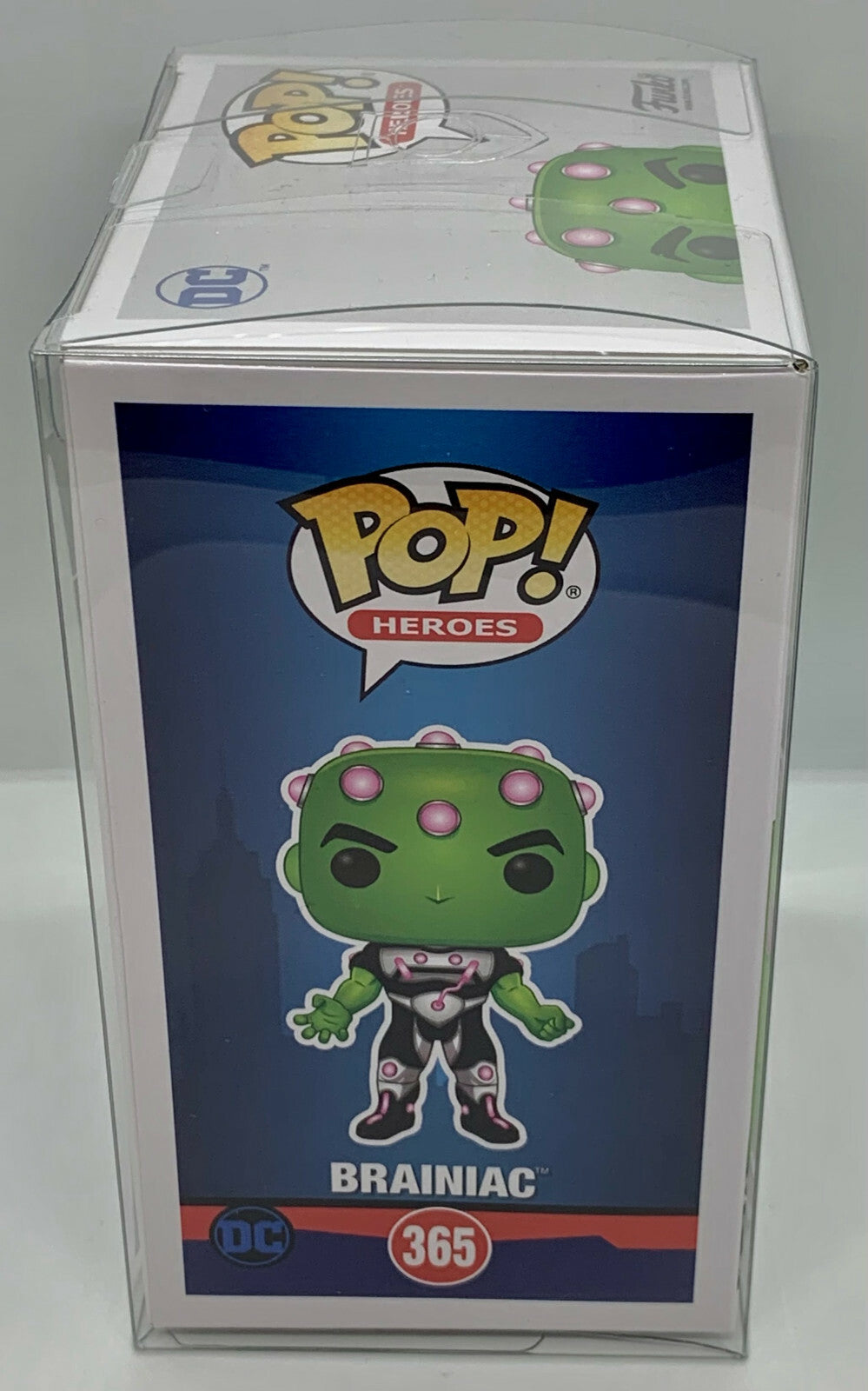 Brainiac Pop #365 Funko Pop Heroes Big Apple Collectibles Exclusive in Protector