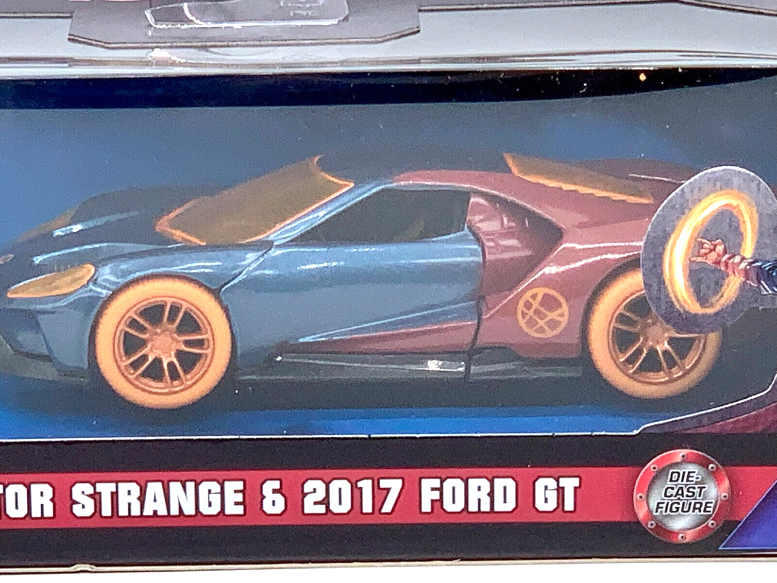 Doctor Strange with 2017 Ford GT NANO Figure 1/32 Vehicle Marvel Avenger