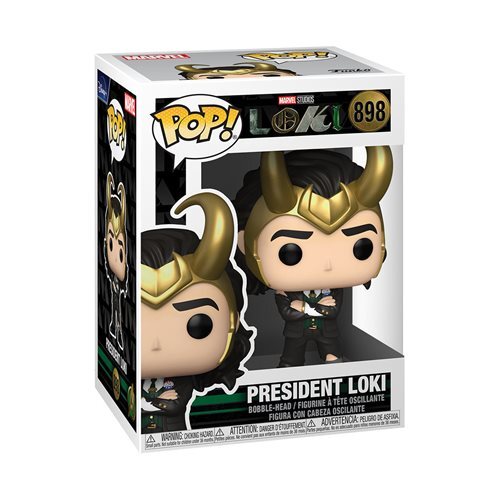 President Loki Pop #898 Marvel Studios Loki Funko Pop 2021 in Pop Protector
