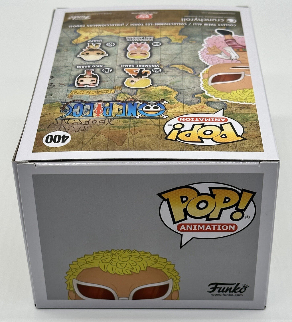 Donquixote Doflamingo Pop #400 One Piece Funko Pop Animation in Pop Protector