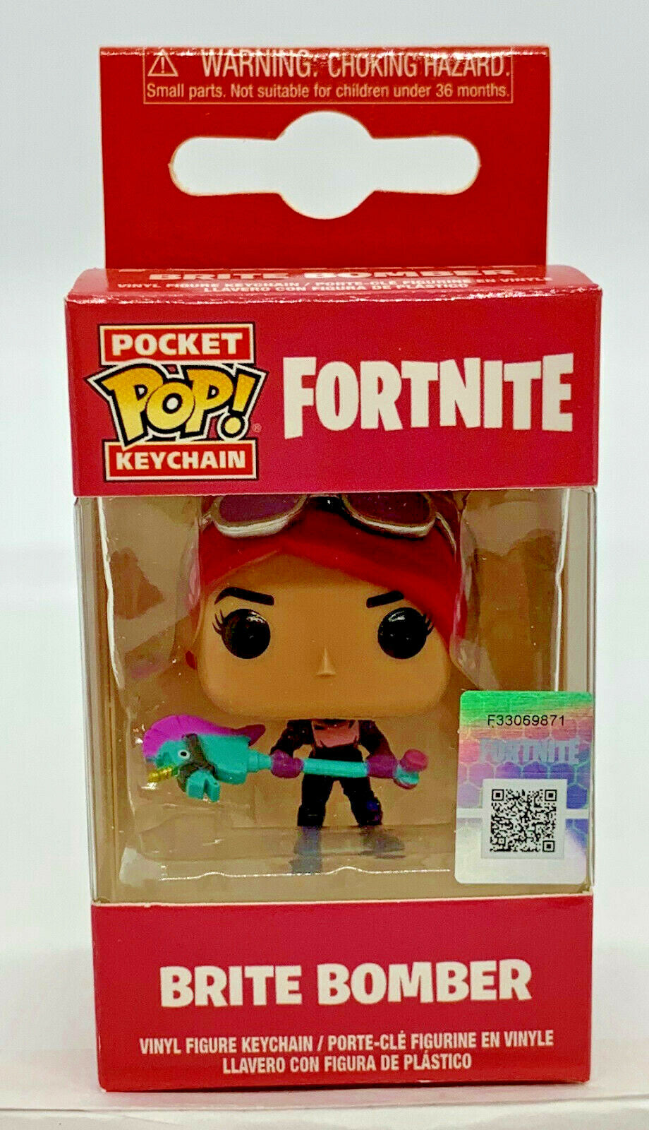 Fortnite Brite Bomber Funko Pocket Pop Keychain 2018