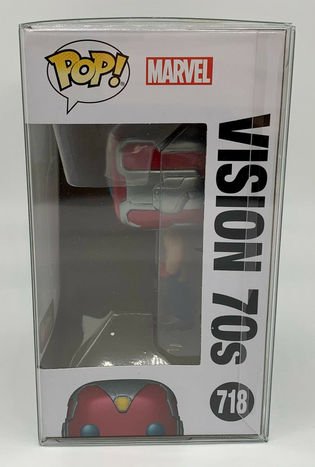 Vision 70's Pop #718 Wanda Vision Funko Pop Gamestop Exclusive in Protector 2021