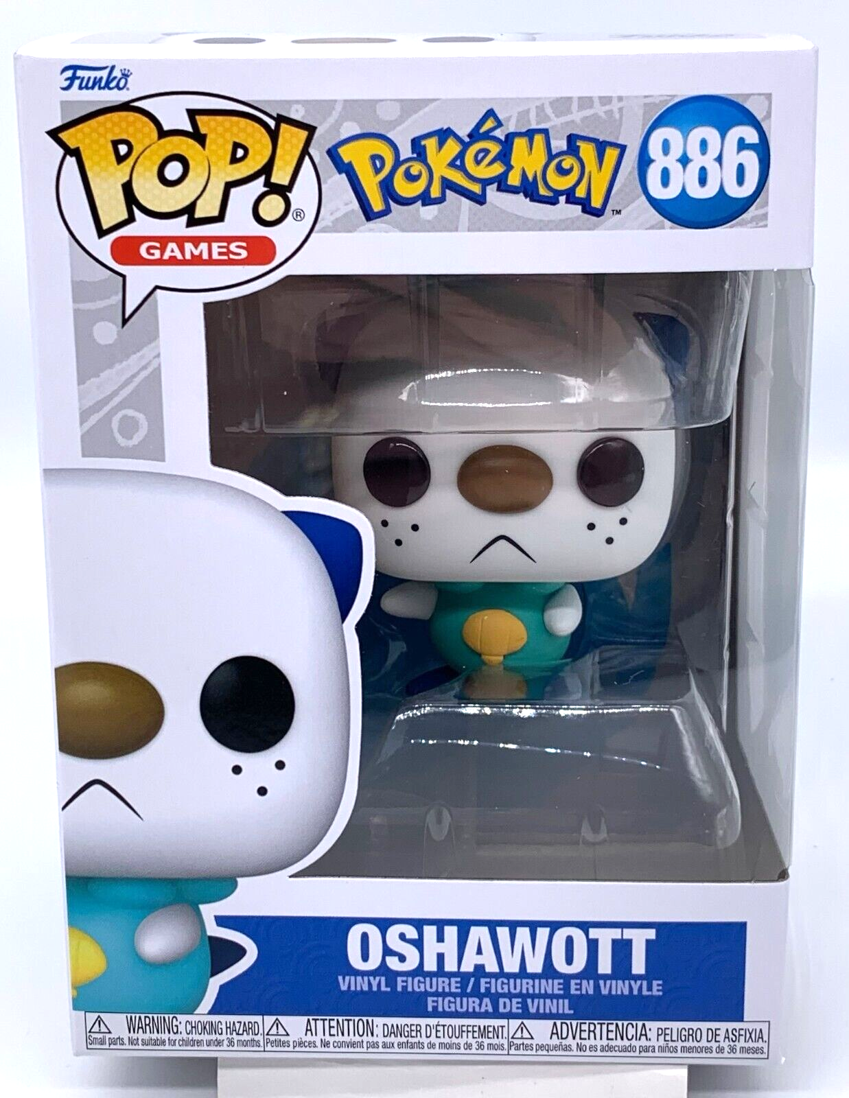 Pokemon Oshawott Pop #886 Pokemon Funko Pop Games 2022